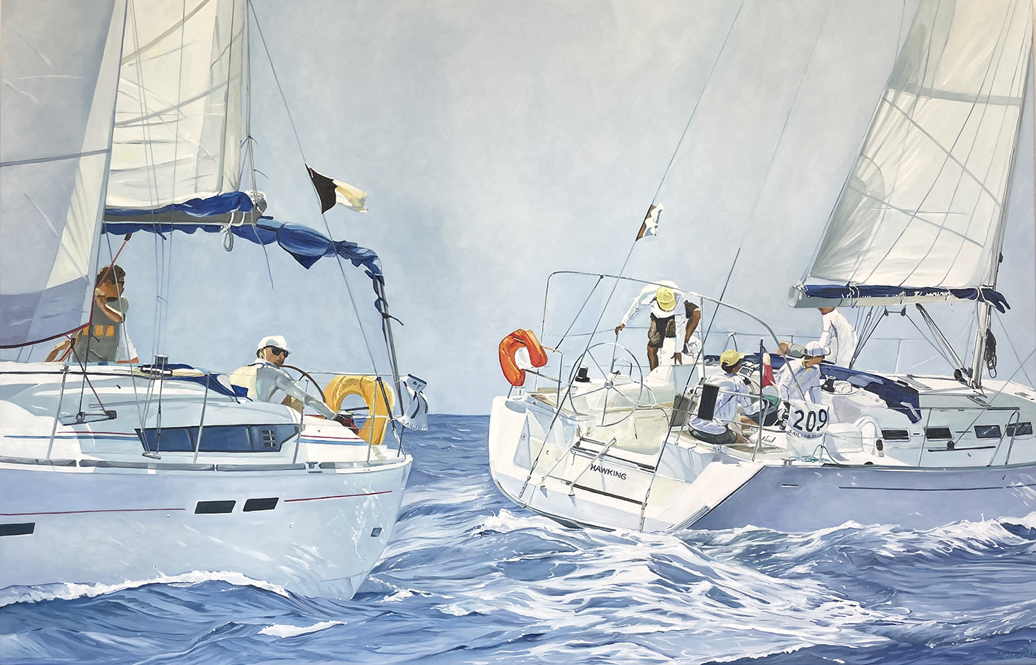 Gemälde Auf Kurs II von Kirsten Serowski