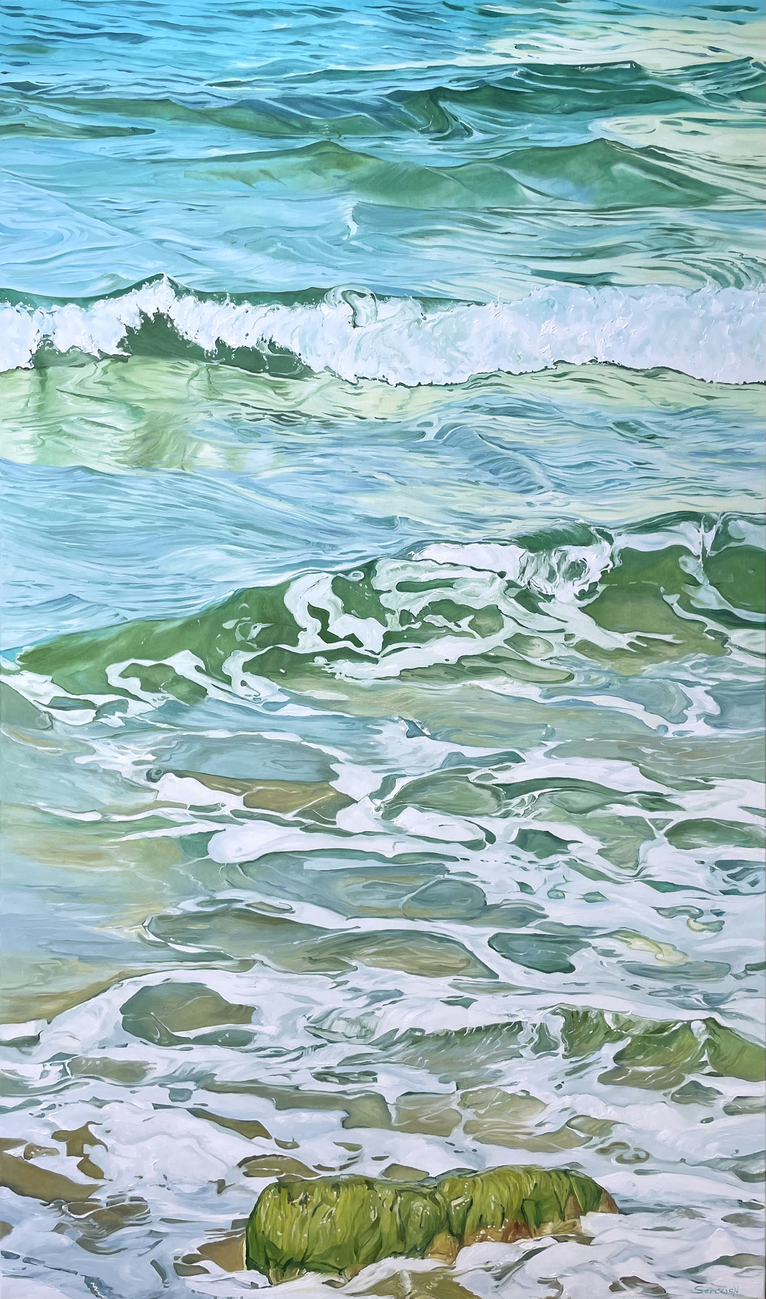 Gemälde Beach waves von Kirsten Serowski