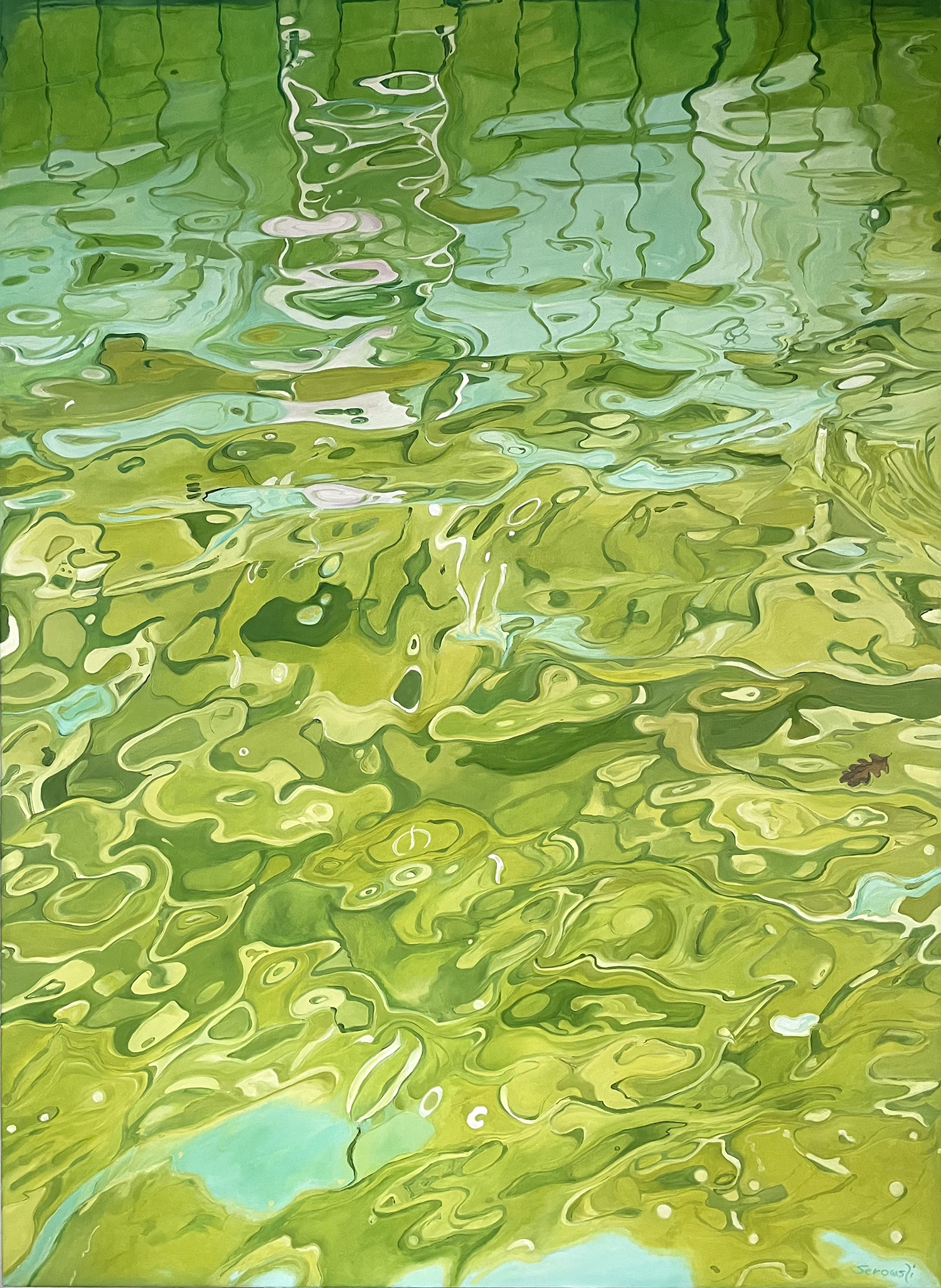 Gemälde Pool reflections von Kirsten Serowski